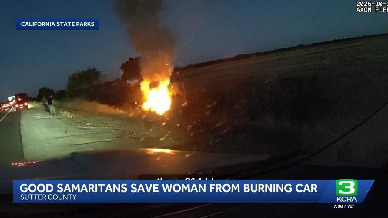 Officers rescue woman from burning car — WISN 12 Milwaukee, College Station Community news