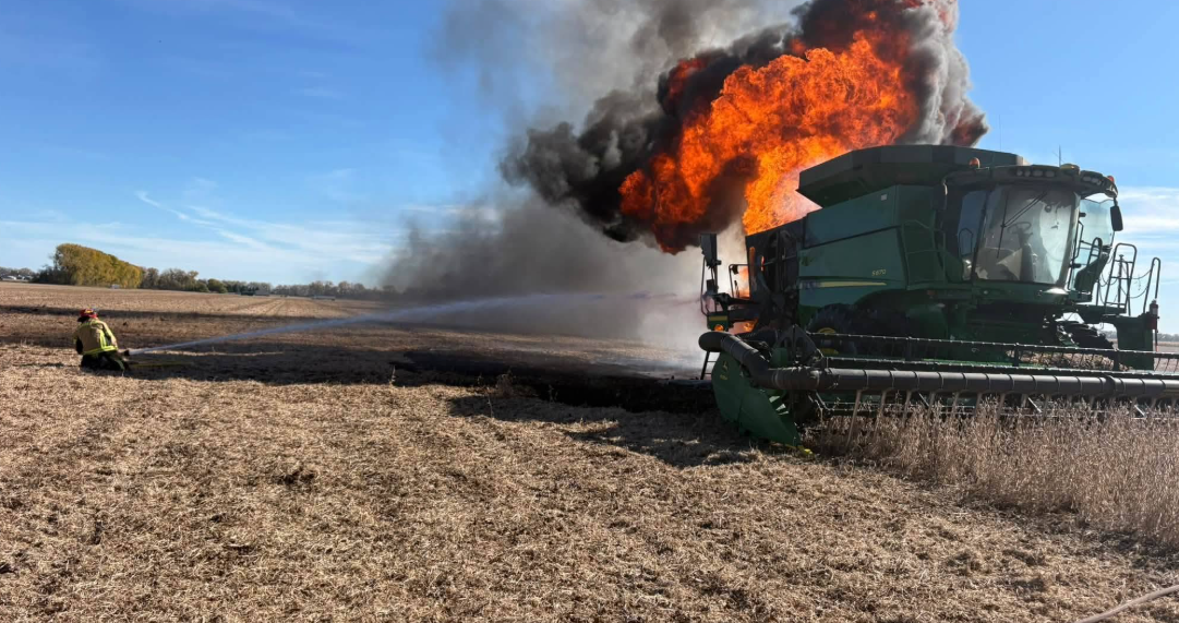 Larimore Fire Department issues harvest alert regarding combine fires — KFGO, College Station Community news