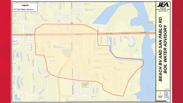 Boil Water Advisory in place for parts of San Pablo Road after water main break — First Coast News Local, College Station Community news
